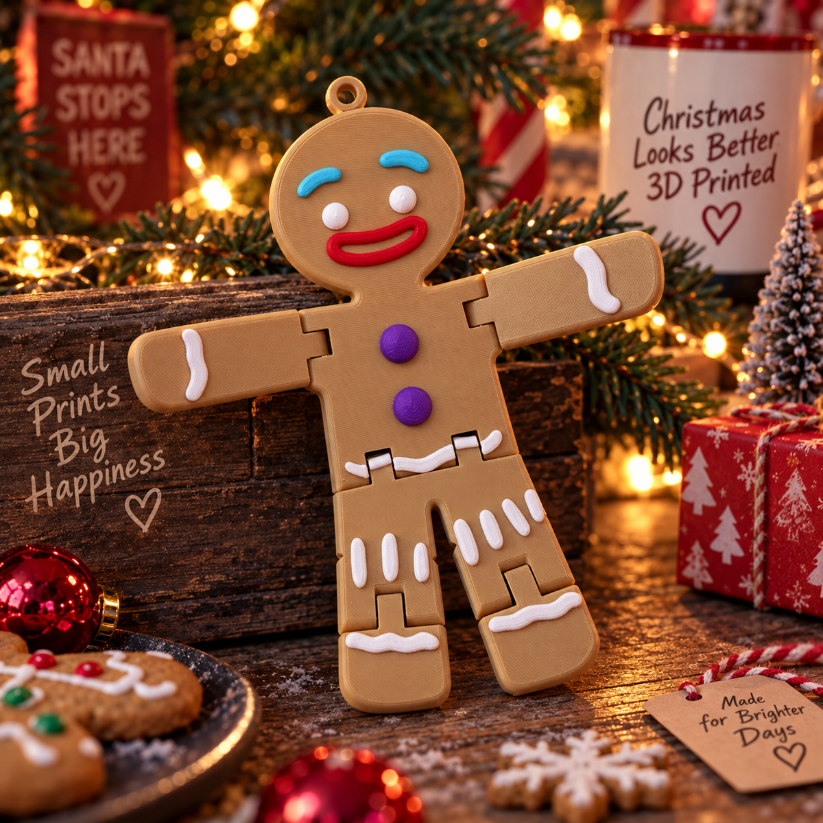 Seasonal 3D printed gifts and decorations