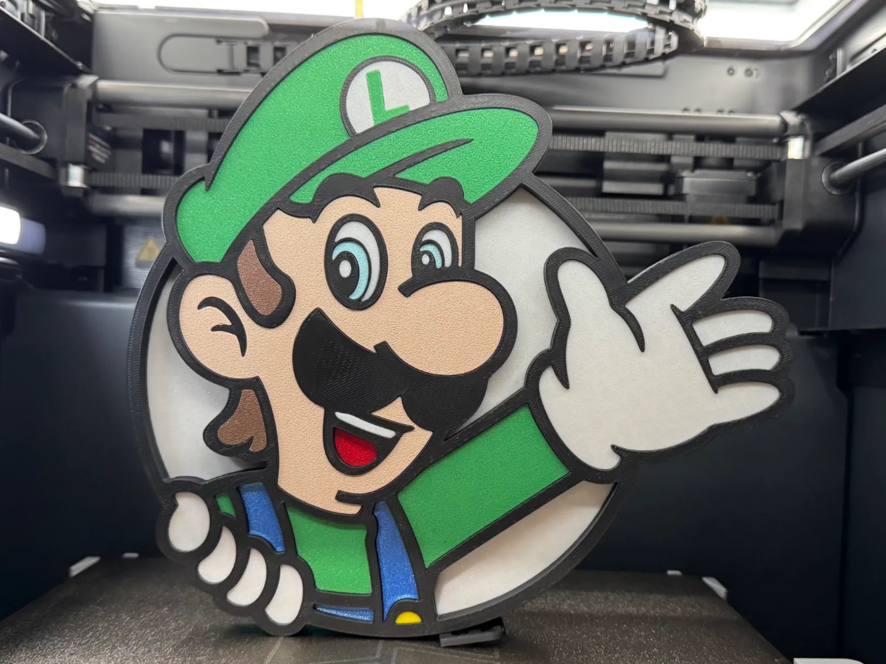 Luigi Wall Art - 3D Printed Wall Decor