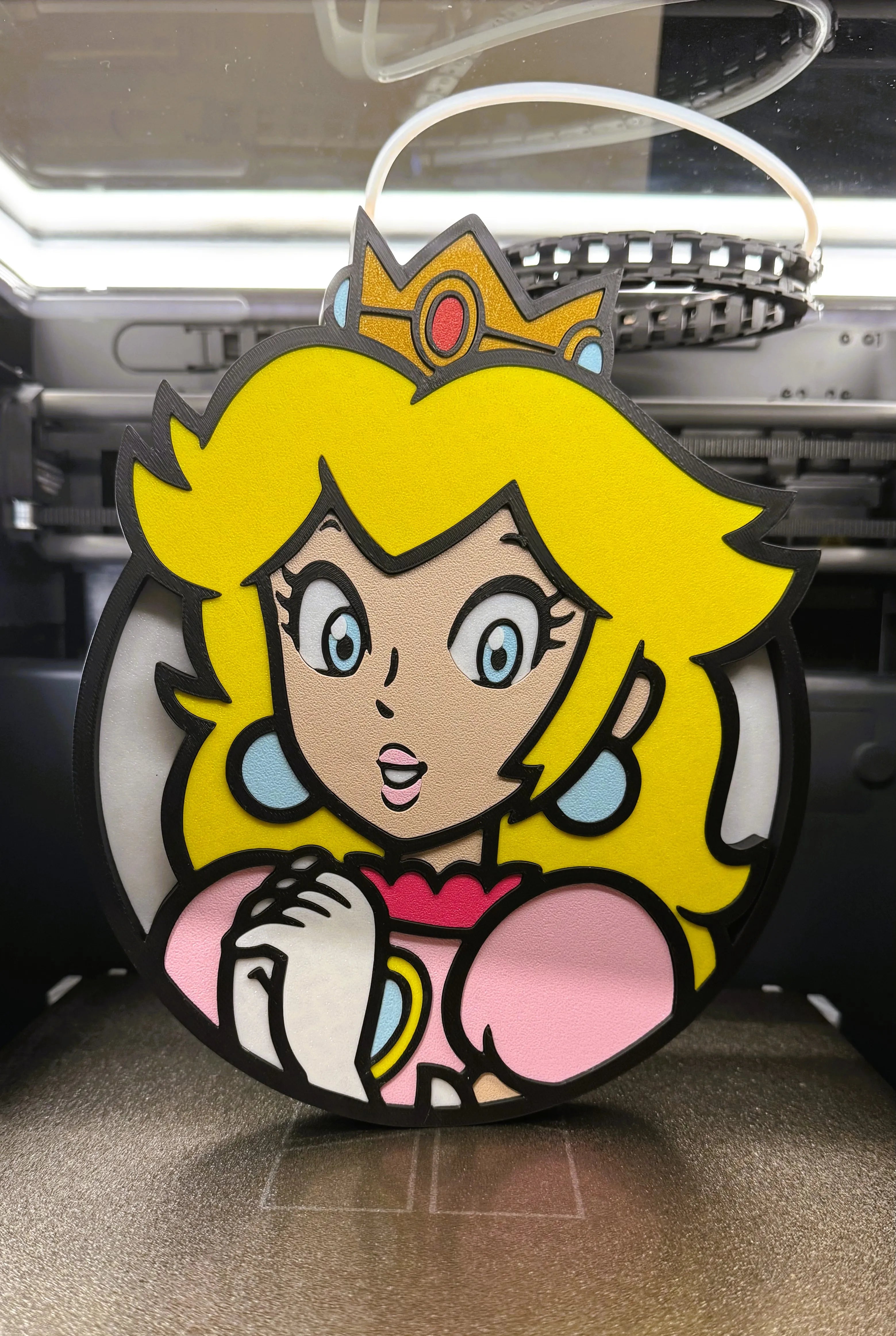 Princess Peach Wall Art - Super Mario Inspired Decor