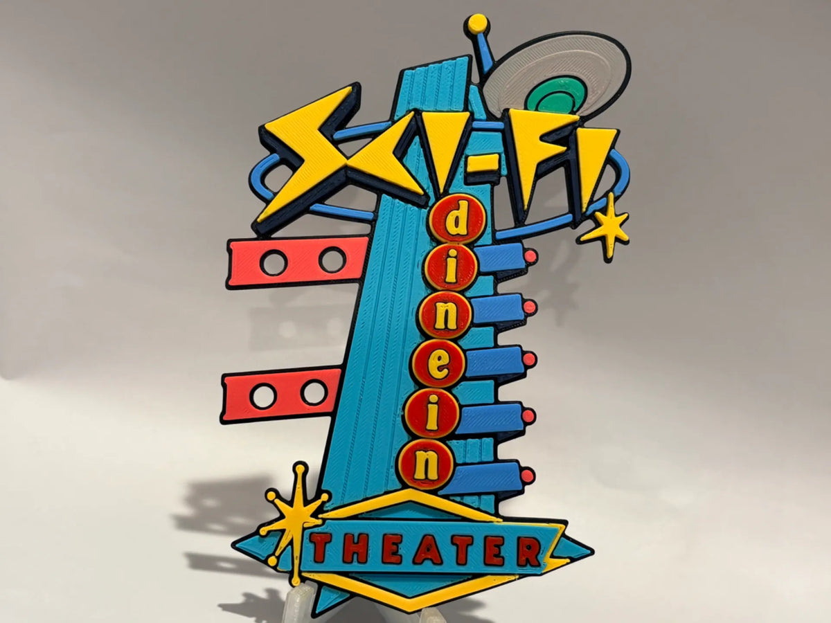 Disney's Sci-Fi Dine-In Theater Inspired Sign
