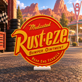 Cars Rusteze Logo Inspired 3D Printed Sign | Wall Decor