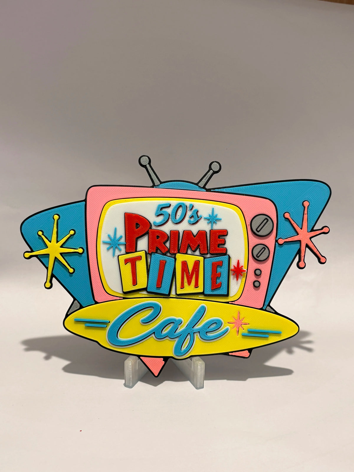 Disney 50s Prime Time Cafe Inspired Sign alternate view