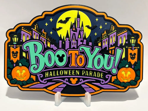 Disney Boo to You Parade Inspired Sign