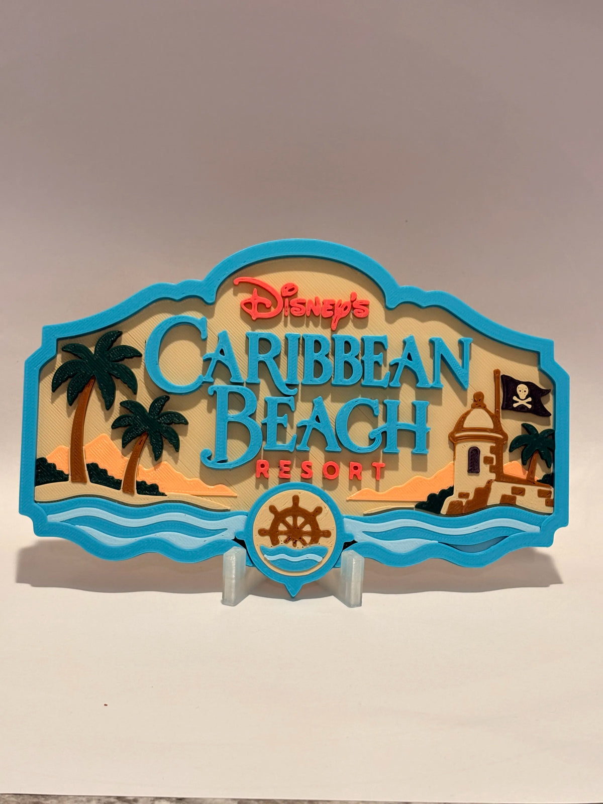 Disney Caribbean Beach Resort Inspired Sign alternate view
