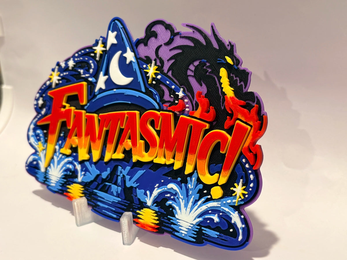 Disney Fantasmic Inspired Sign detail view