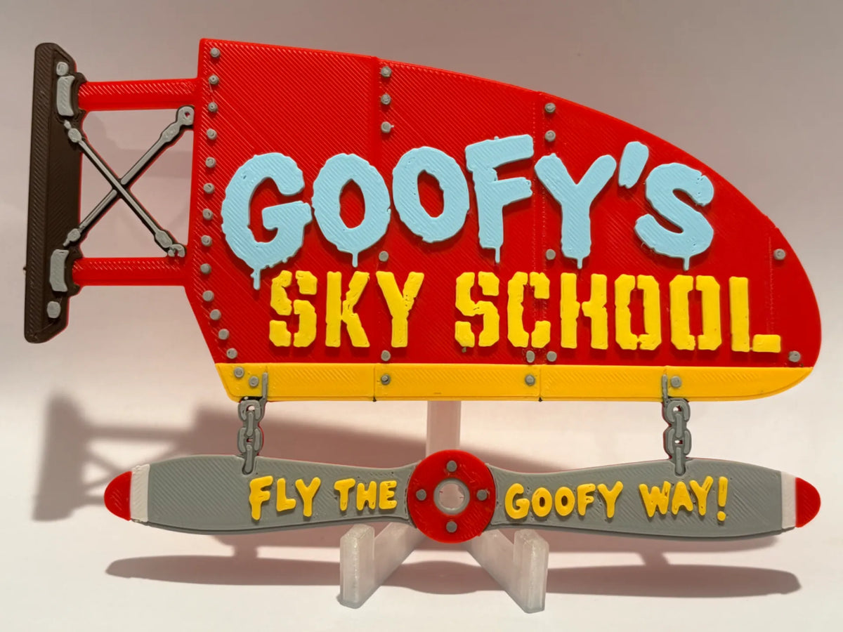 Disney Goofy's Sky School Inspired Sign