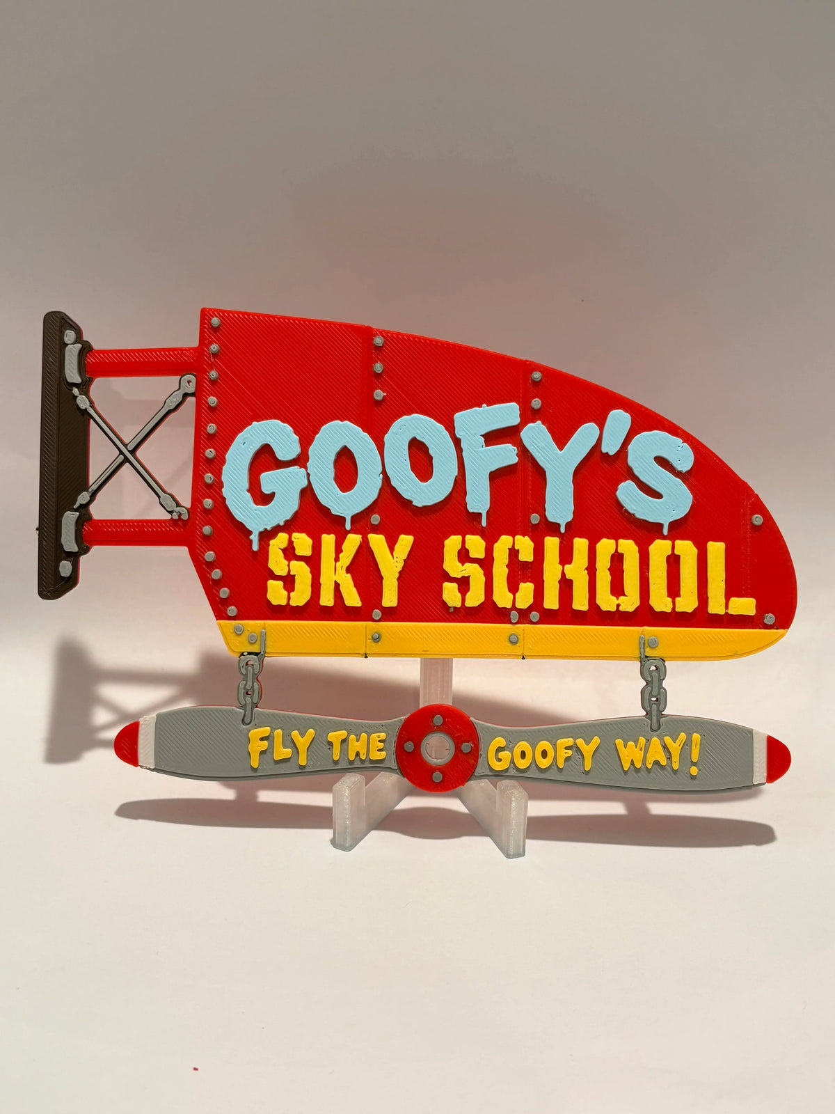 Disney Goofy's Sky School Inspired Sign alternate view
