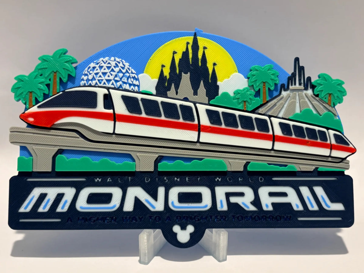 Disney Monorail Inspired Sign