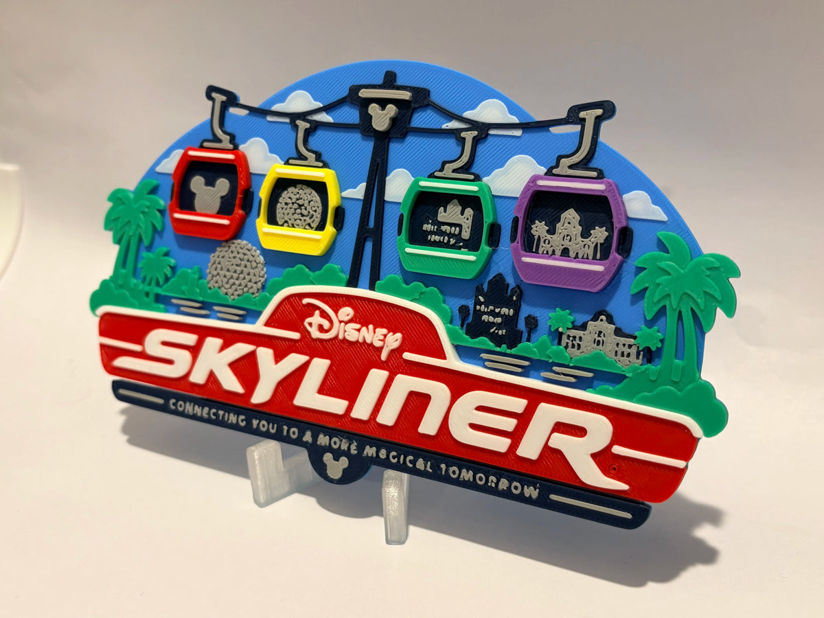 Disney Skyliner Inspired Sign detail view