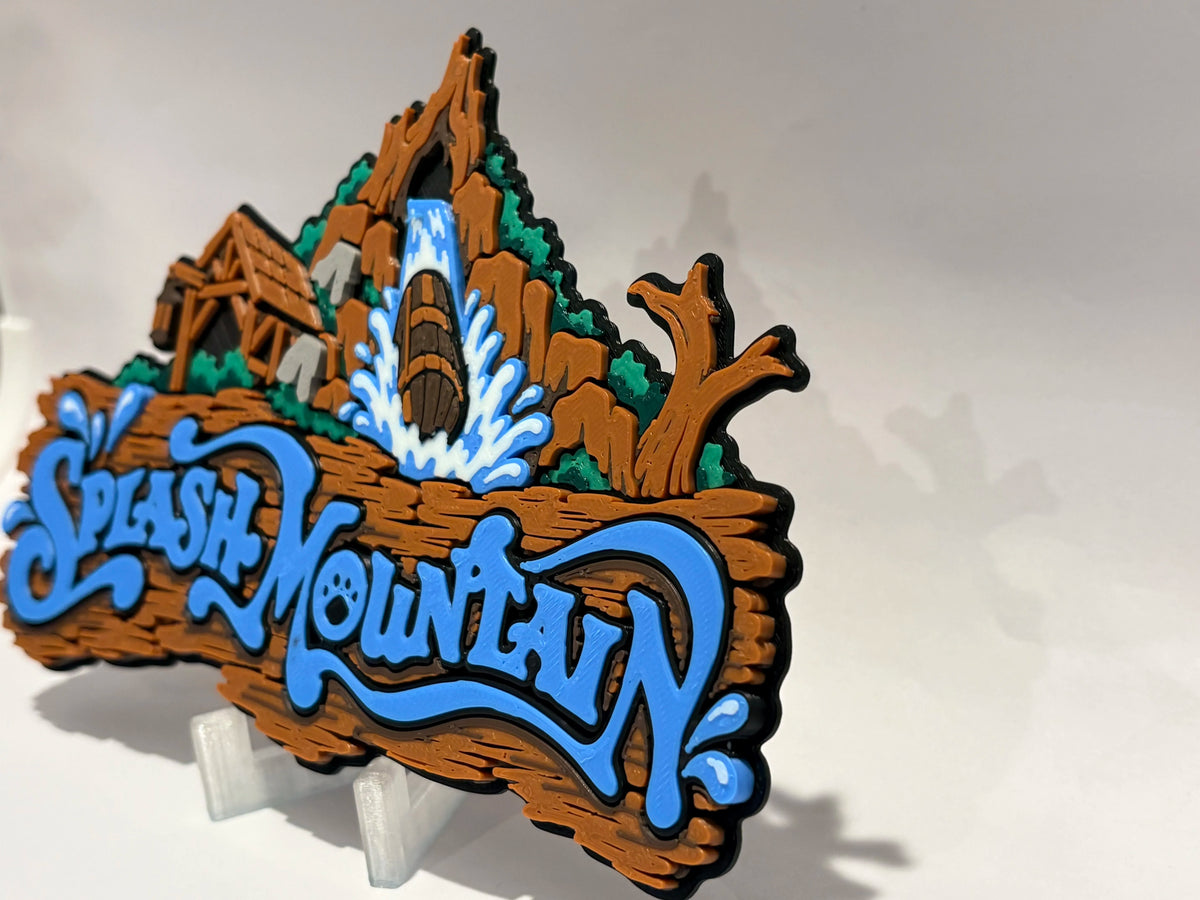 Disney Splash Mountain Inspired Sign detail view
