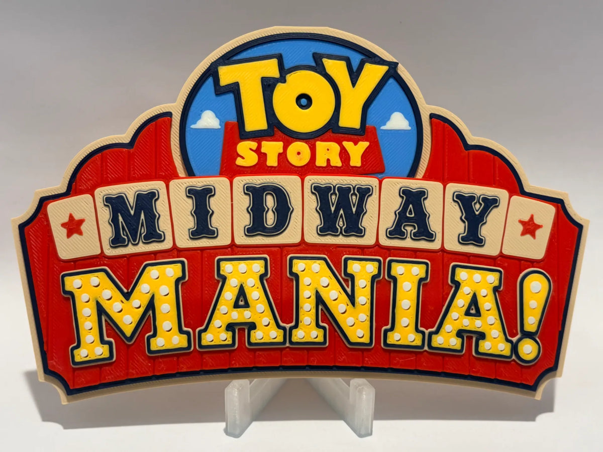 Disney Toy Story Midway Mania Inspired Sign
