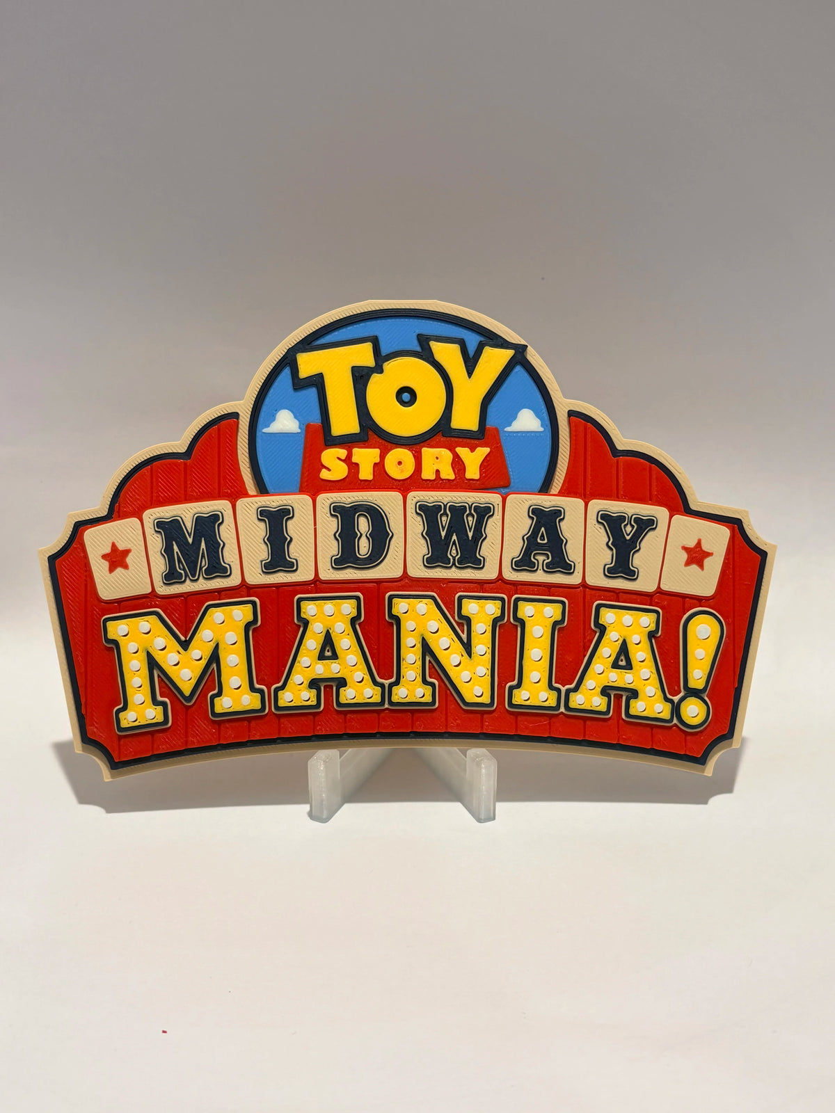 Disney Toy Story Midway Mania Inspired Sign alternate view