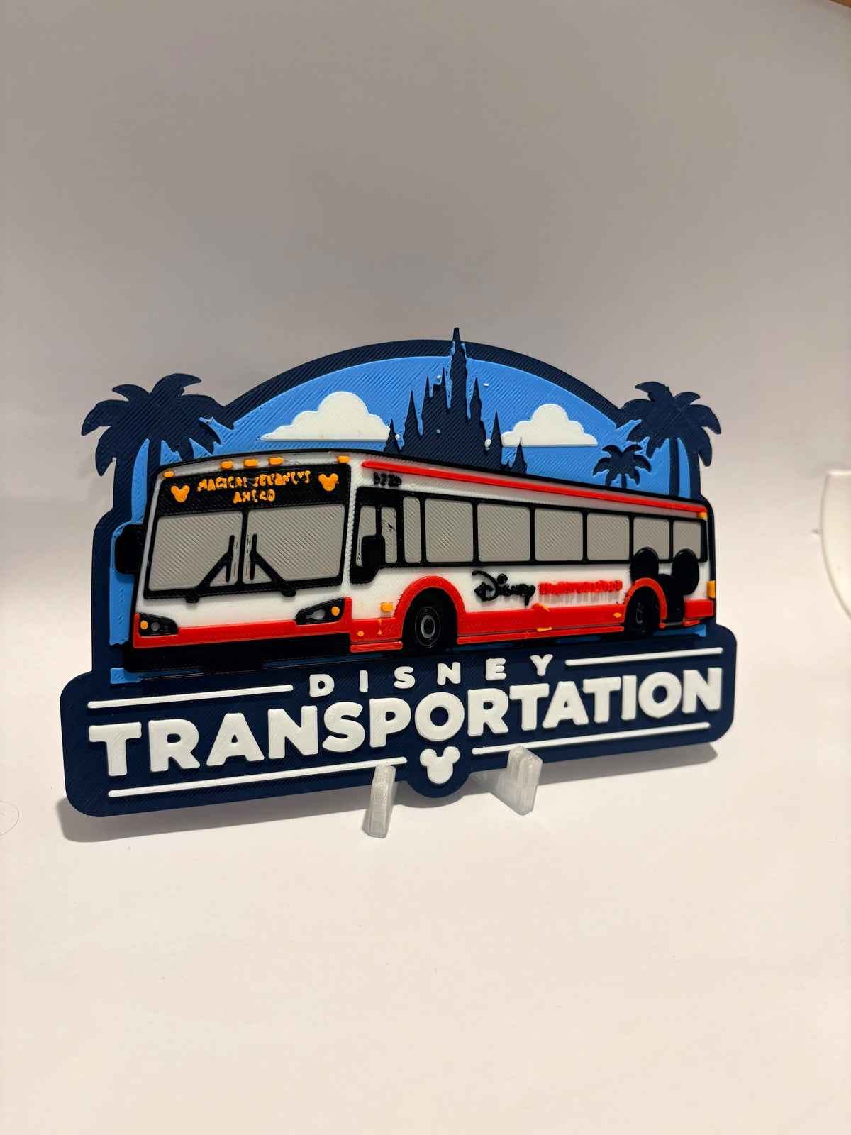 Disney Transportation Inspired Sign detail view