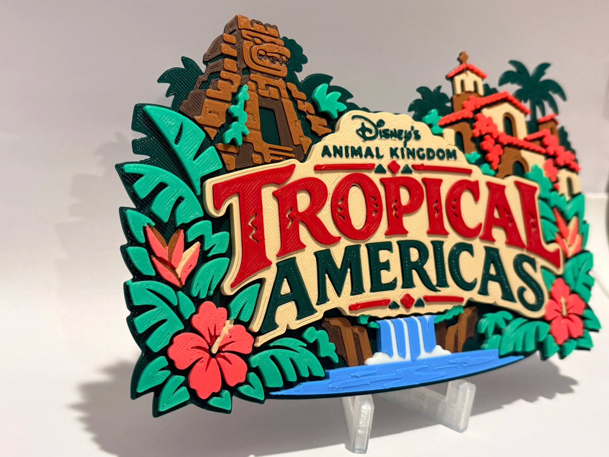 Disney Tropical Americas Inspired Sign detail view