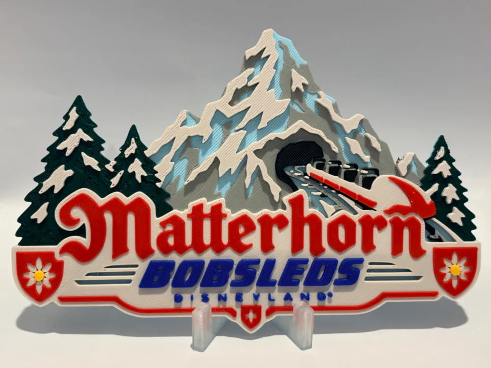 Disneyland Matterhorn Bobsleds Inspired Sign