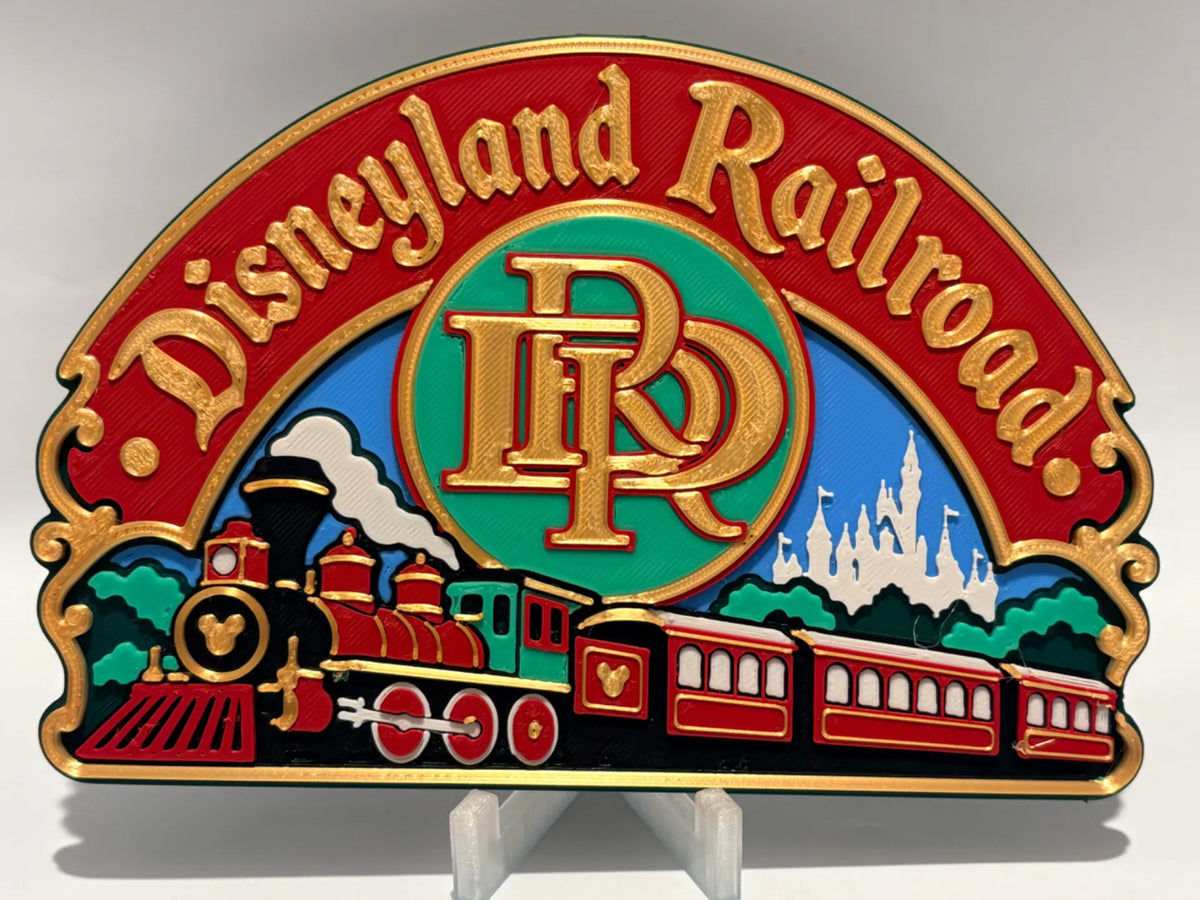 Disneyland Railroad Inspired Sign