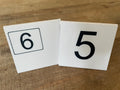 3D printed stacking dog agility course numbers