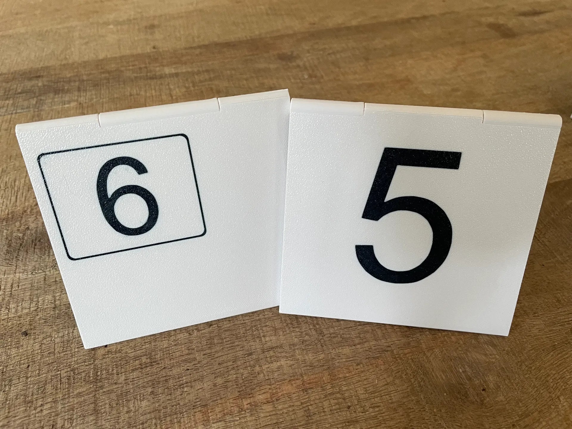 3D printed stacking dog agility course numbers