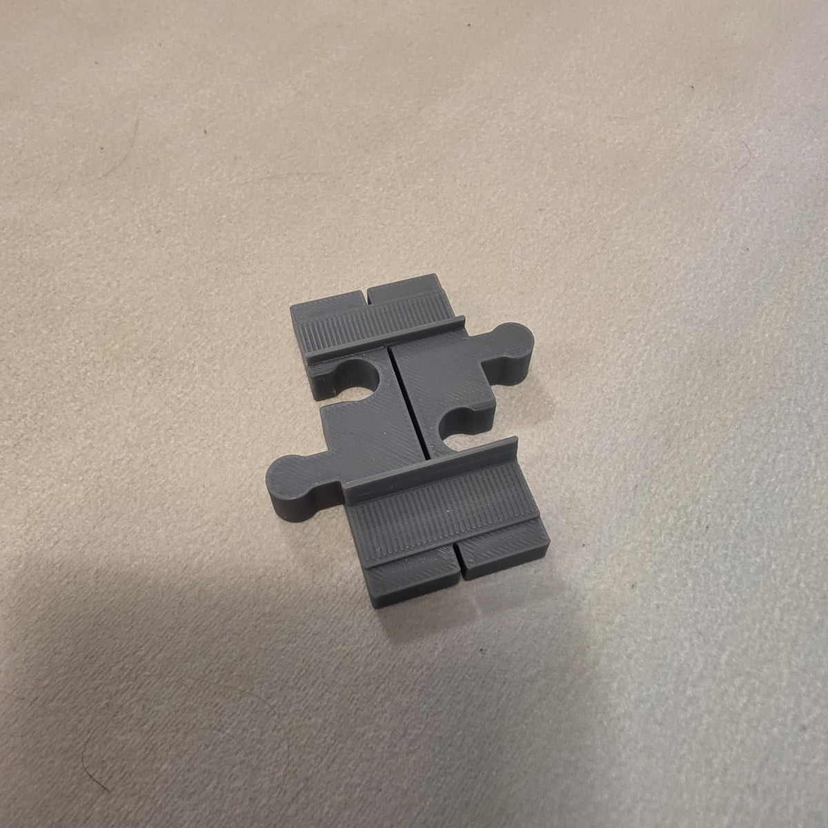 Compatible DUPLO-style replacement train track points switch