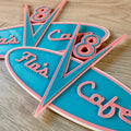 Flo's V8 Cafe - Cars Disneyland | Disney World Inspired Disney/Pixar Sign!
