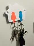 His and Hers Wall Mounted Key Holder