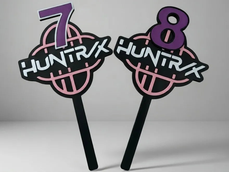 Huntrix birthday cake topper alternate version