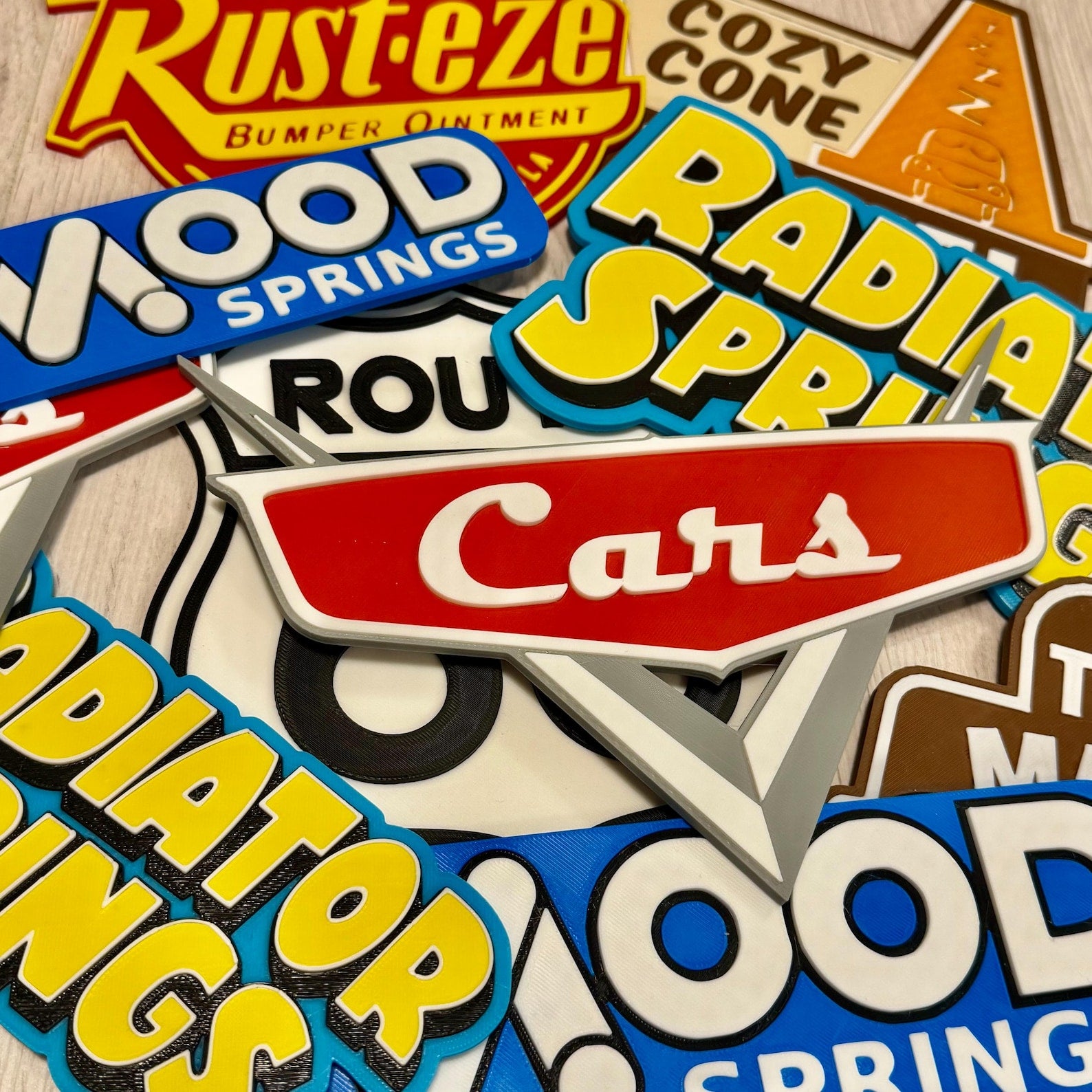 Cars Custom Name Logo Disneyland | Customise | Disney World Inspired Disney/Pixar Sign!