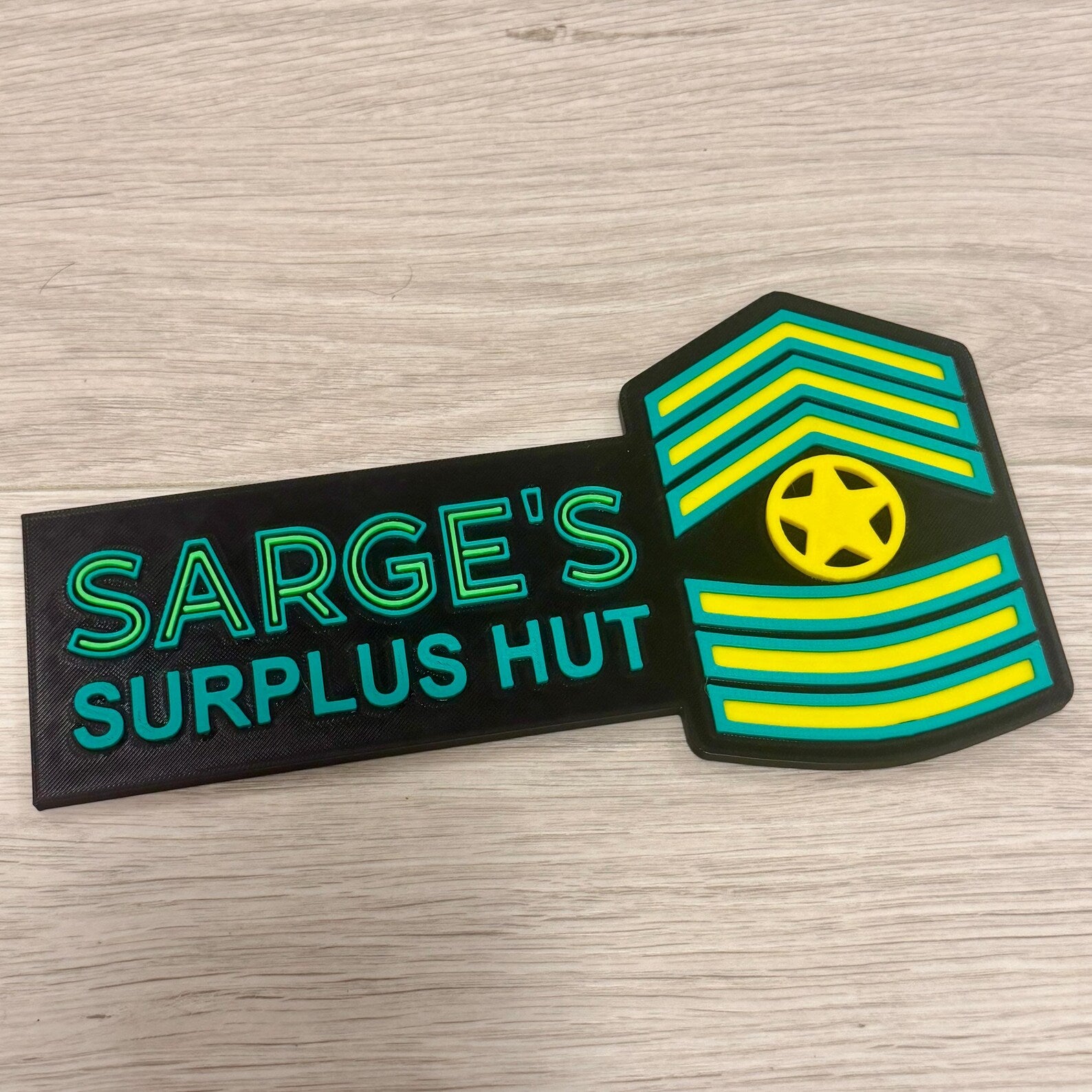 Sarge's Surplus Hut - Cars Disneyland | Disney World Inspired Disney/Pixar sign!