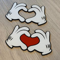 Mickey Hands Heart Sign Inspired | Home | Decor | Disney | Gift