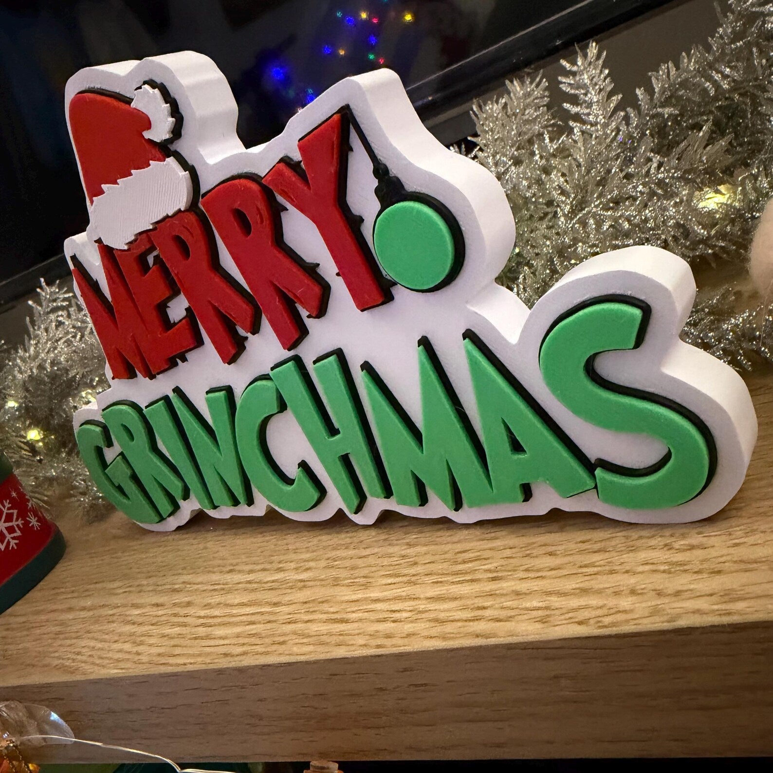 Merry Grinchmas Sign | Decor | Christmas | Display