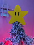 Retro Pixel Star Tree Topper | Christmas | Gamer | 1UP