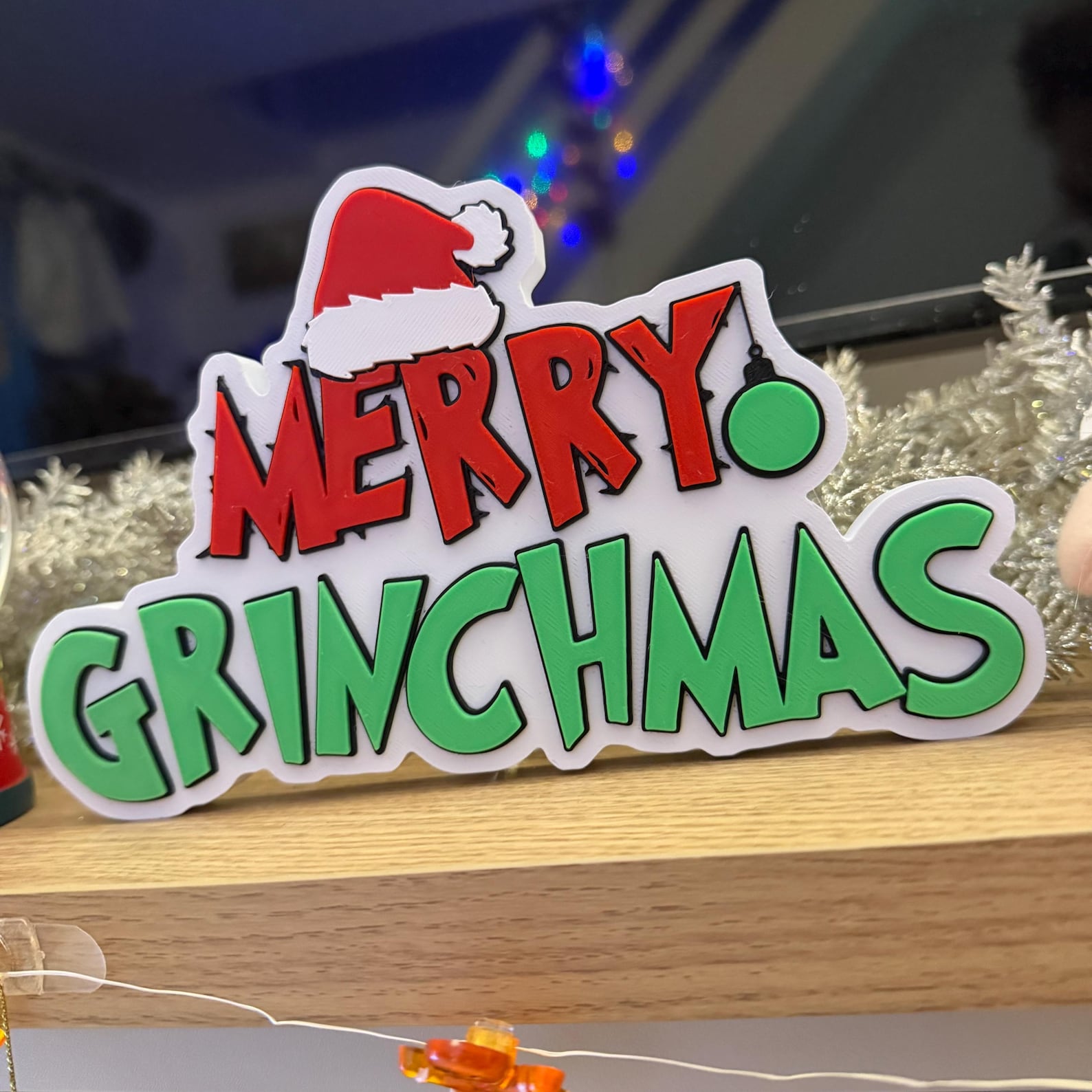 Merry Grinchmas Sign | Decor | Christmas | Display