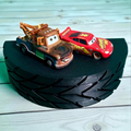 Cars Tyre 3D printed wall display shelf – image 1