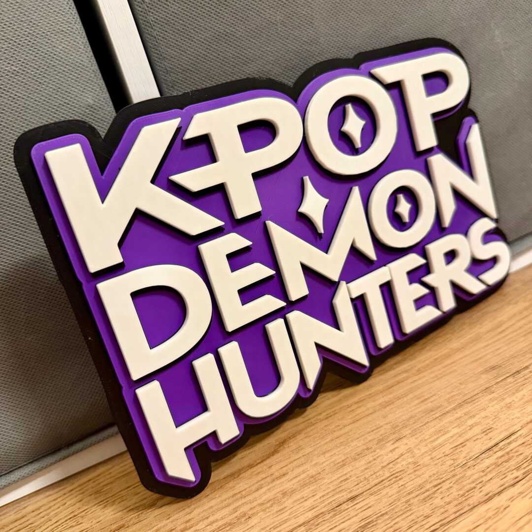 K-Pop Demon Hunters Logo Room Sign