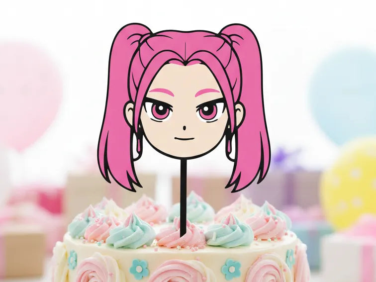 Mira inspired K-Pop Demon Hunters 3D printed cake topper
