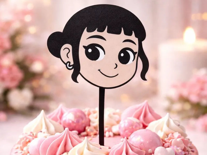 Zoey inspired K-Pop Demon Hunters 3D printed cake topper