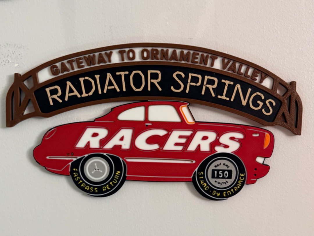 Radiator Springs Racers Attraction Sign - image 1