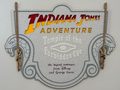 Indiana Jones Adventure Ride Sign - image 1