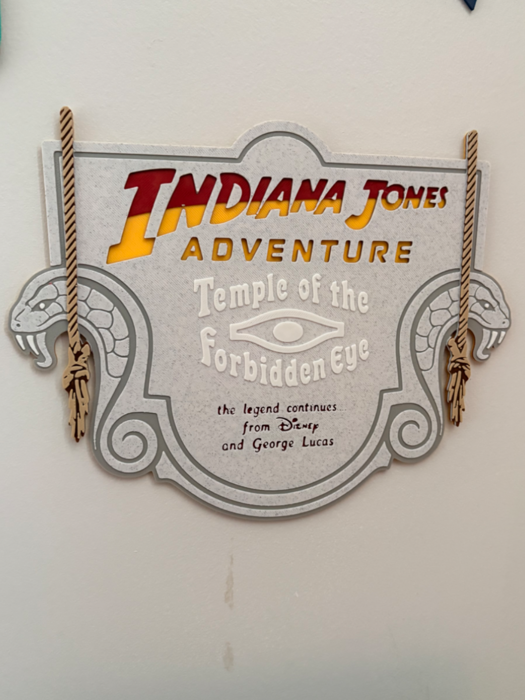 Indiana Jones Adventure Ride Sign - image 2