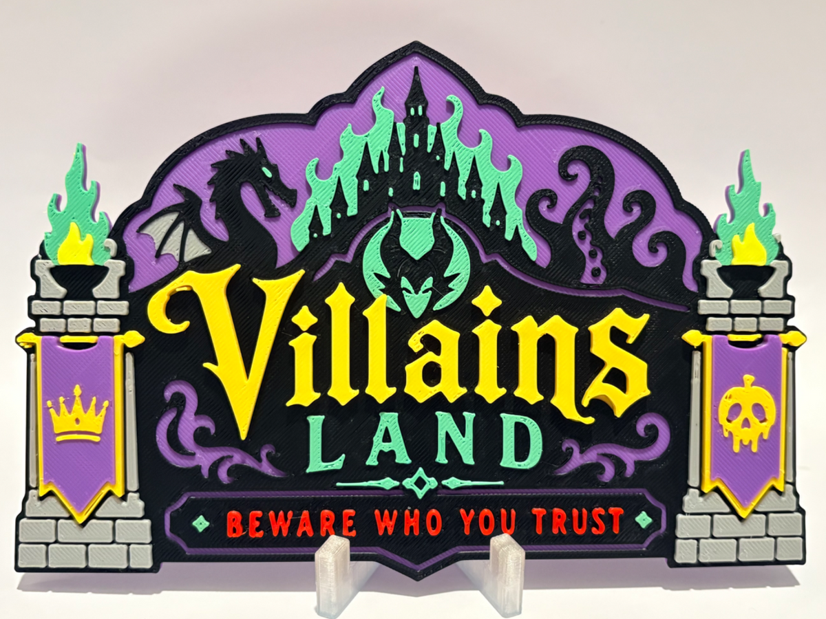 Disney Villains Land Inspired Sign - image 1