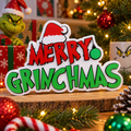 Merry Grinchmas 3D Printed Sign themed promotional image