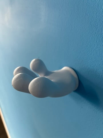 Mickey hand wall hook side view