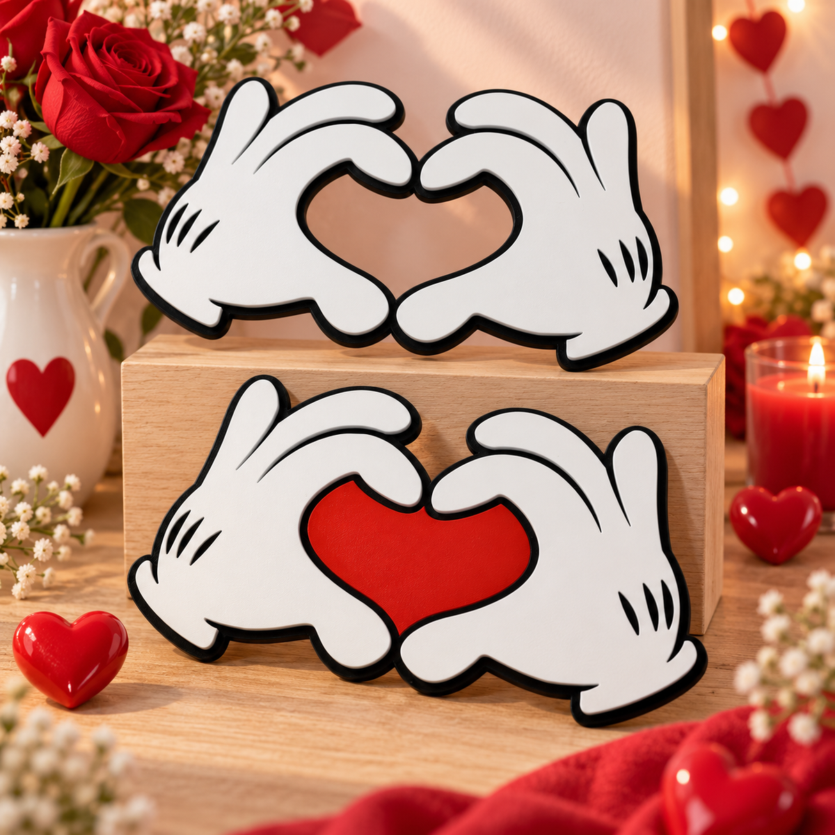 Mickey Hands Heart Inspired Sign themed promotional image
