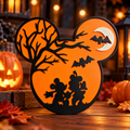 Mickey Mouse Halloween Inspired 3D Printed Sign themed promotional image