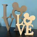 Mickey Mouse “Love” Sign Inspired | Home | Decor |  Disney | Gift