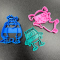 Monsters Inc Cookie Cutters | Press | Fondant | Playdoh | Set | Pixar