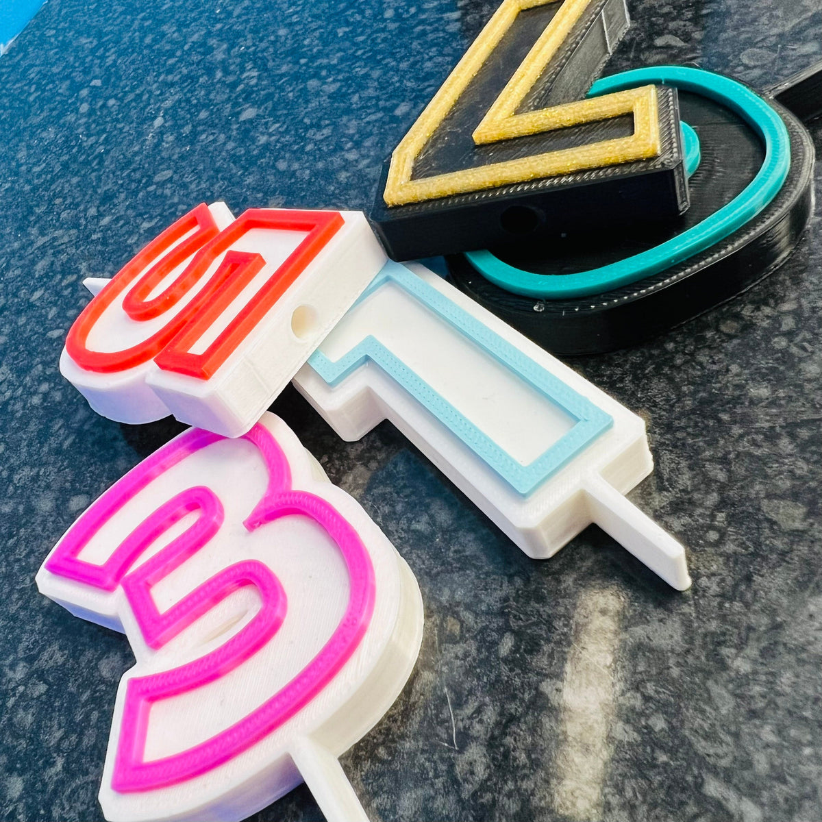 Number Candle Holder Cake Topper