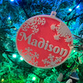 Personalised Christmas Tree Name Bauble