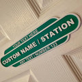 Personalised Railway Train Totem Plaque