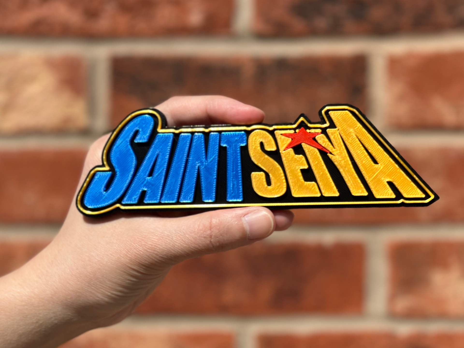 Saint Seiya English Version Logo Wall Art image 1